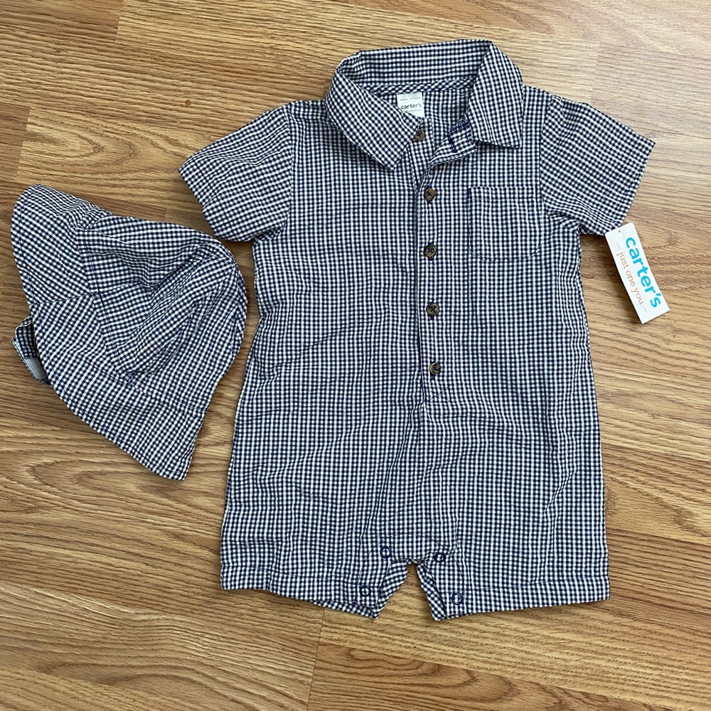 Carters 12month outfit with hat